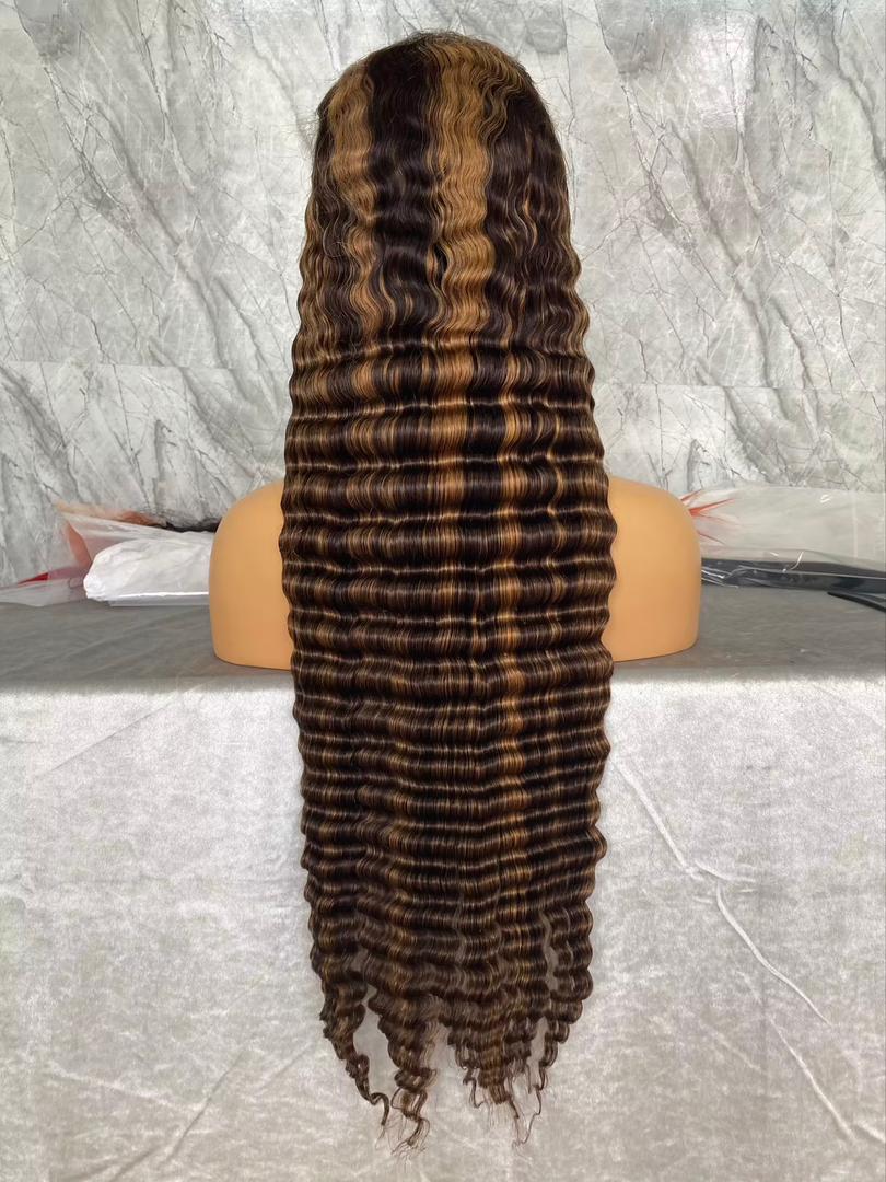 Highlighted 13 x 4 frontal unit (HD lace)