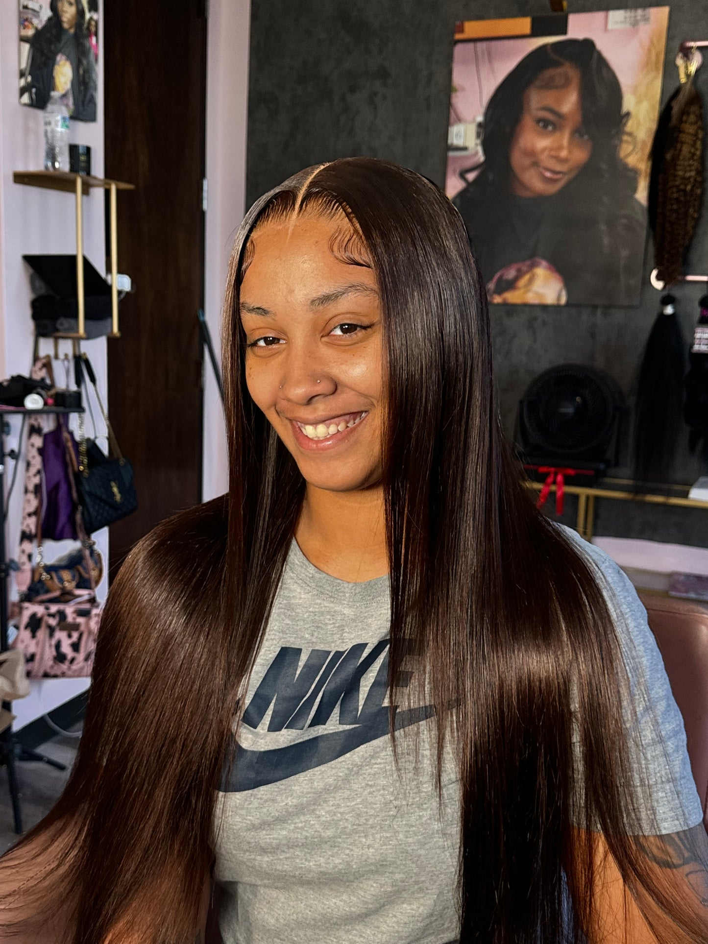 Chocolate 200 density body wave wig