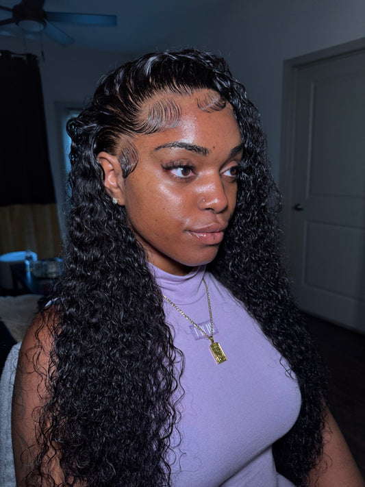 Indian water wave 13 x 4 HD lace frontal wig