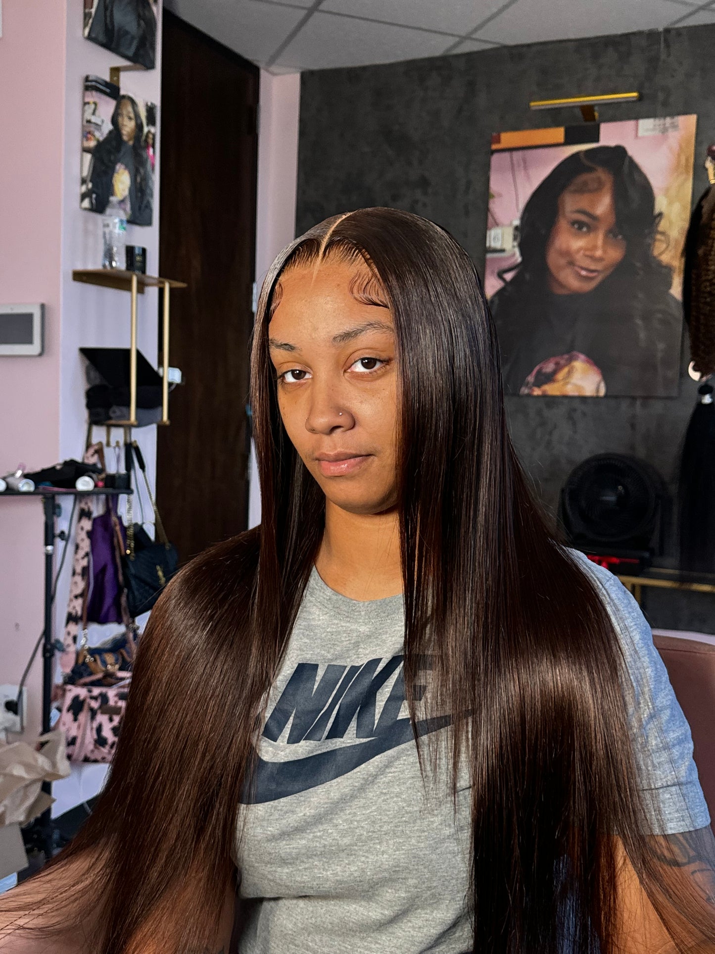 Chocolate 200 density body wave wig