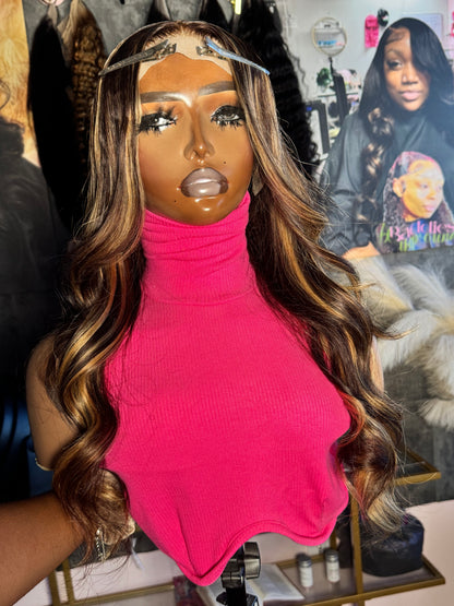 30” balayage lace front wig | 200 density