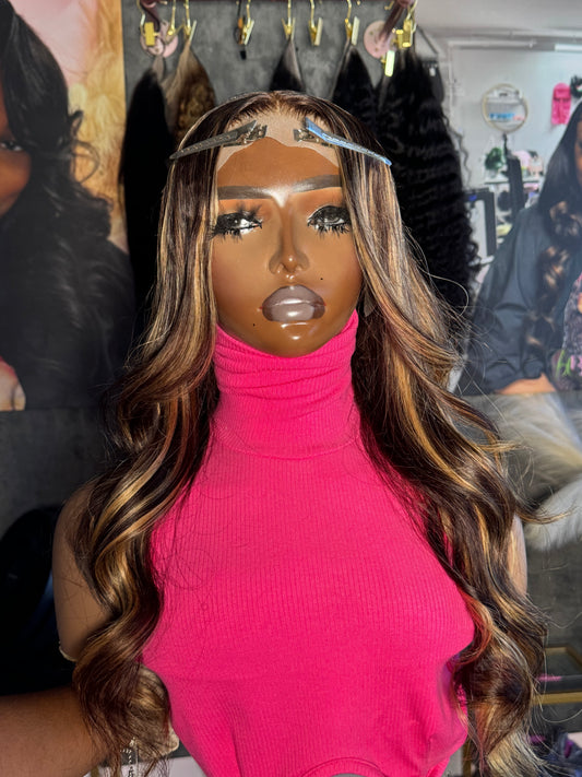 30” balayage lace front wig | 200 density